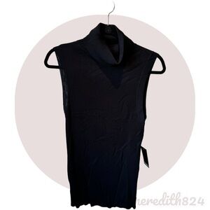 NWT Eloquii Black Mock Neck Rib Tank